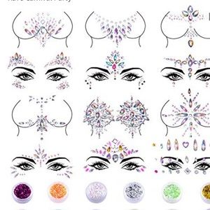 Body crystal rhinestone face gems 💎 glitter set of 2 random my choice